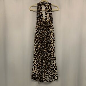 Urban Outfitters cheetah halter jumpsuit